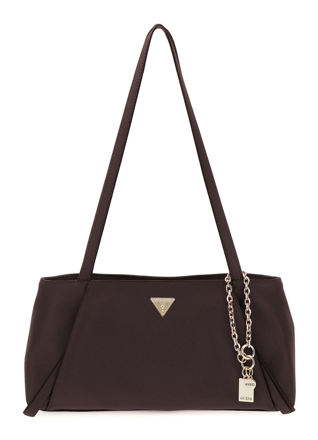 Guess Devon Shoulder Satchel Brown Handbag