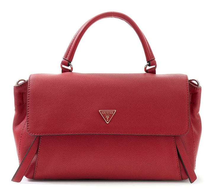 Guess Devon Top Handle Dark Cherry Handbag
