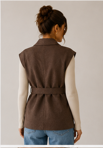 Goa Goa Vamil Brown Vest