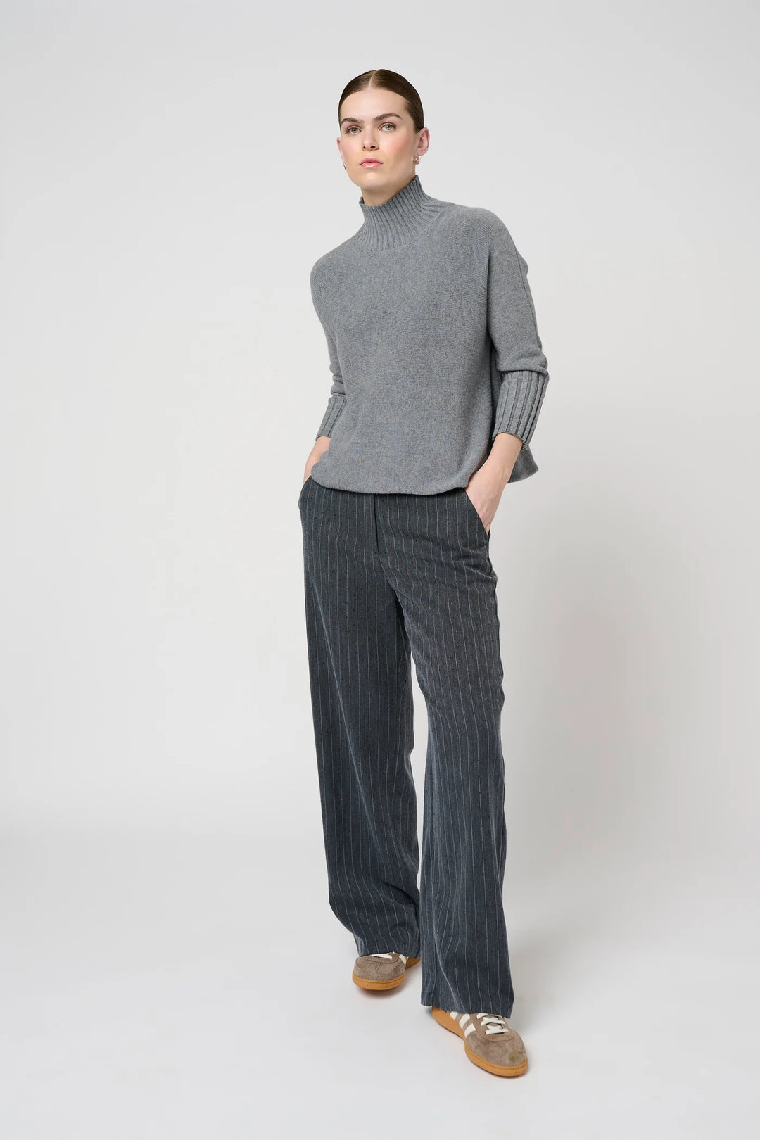 Costa Mani Jimmy Roll Neck Pullover Grey