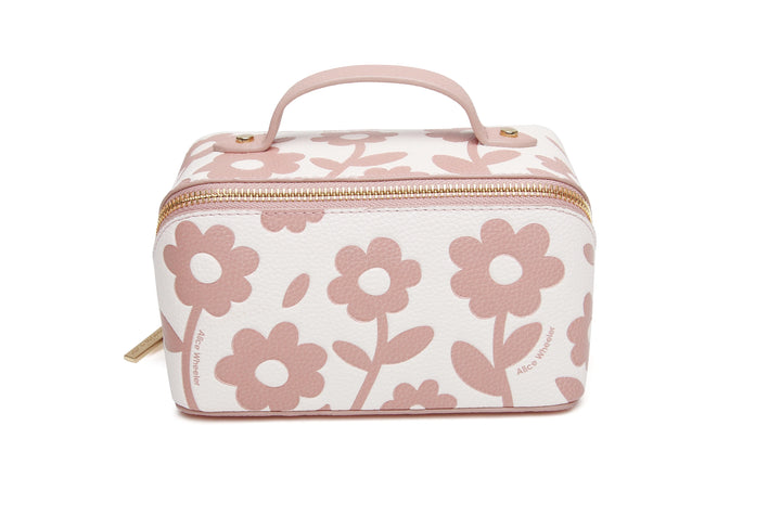 Alice Wheeler Floral Mini Train Case | Pink