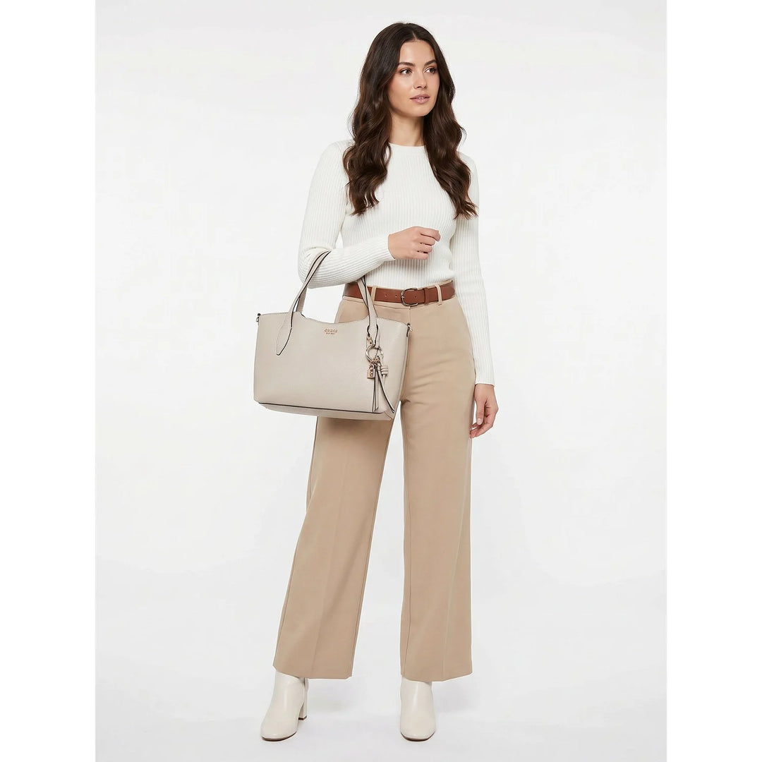 Guess Melody Light Taupe Satchel Bag