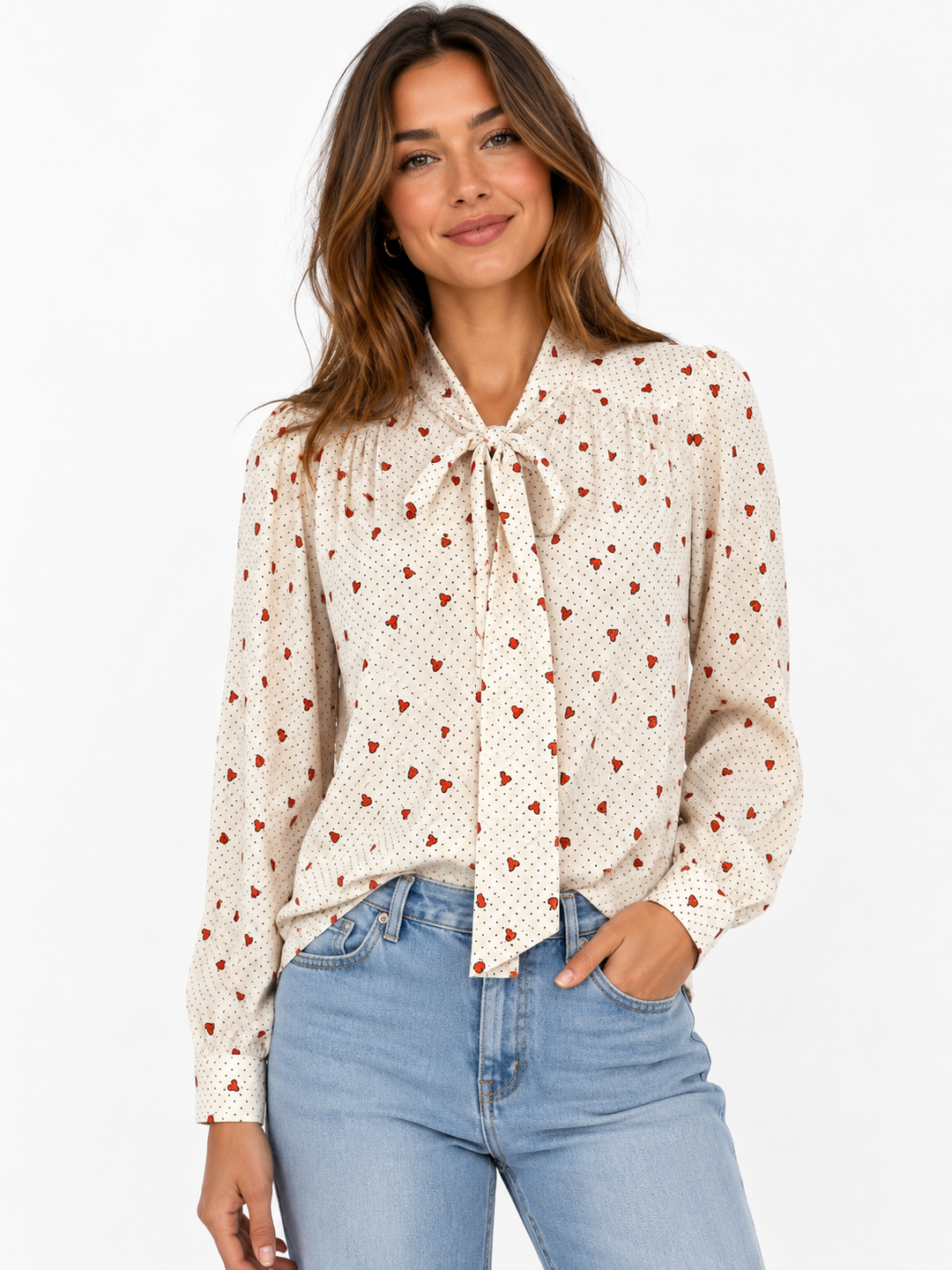 Tinta Melisse Off White Heart Shirt