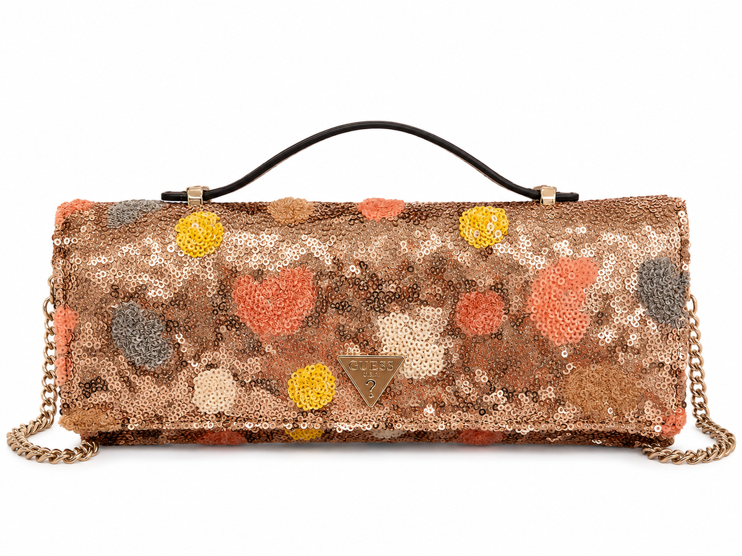 Guess Tasmin Mini Floral Top Handle Clutch Bag
