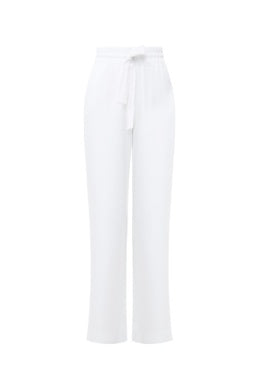 French Connection White Bodie Blend Trouser