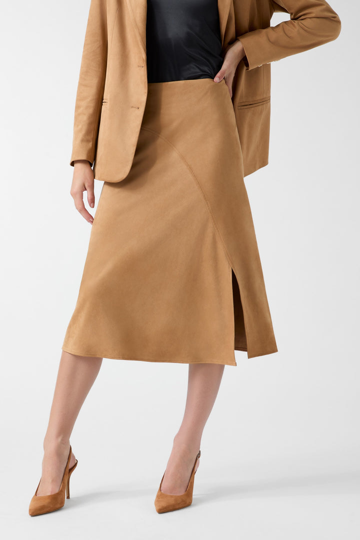 Guess Jennie Suede Midi Skirt
