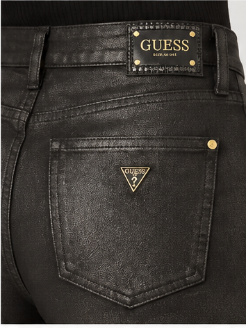 Guess Black Coated Sexy Flare Jeans | 30”