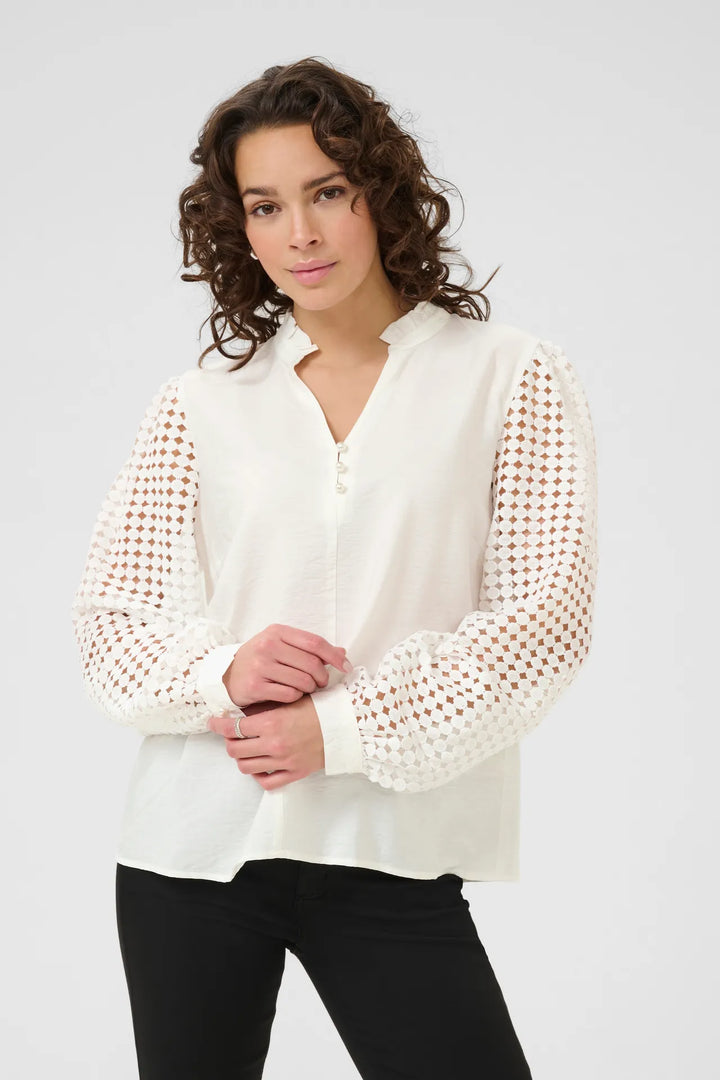 Kaffe KAtulle Blouse Chalk