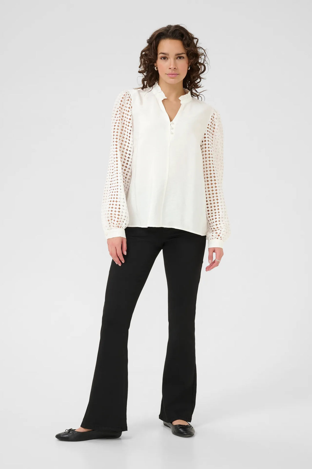 Kaffe KAtulle Blouse Chalk