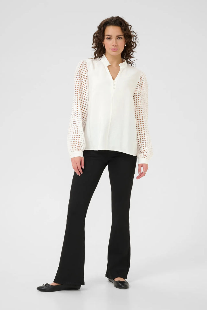 Kaffe KAtulle Blouse Chalk
