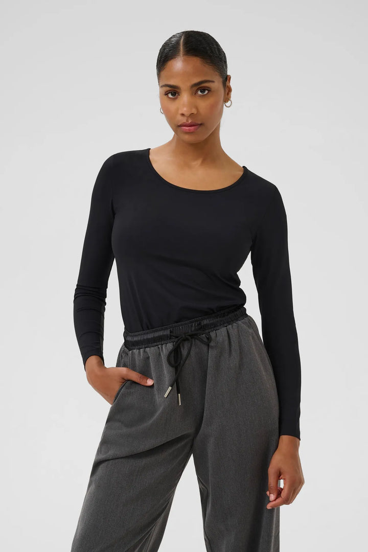 Kaffe KAarina T-shirt Deep Black