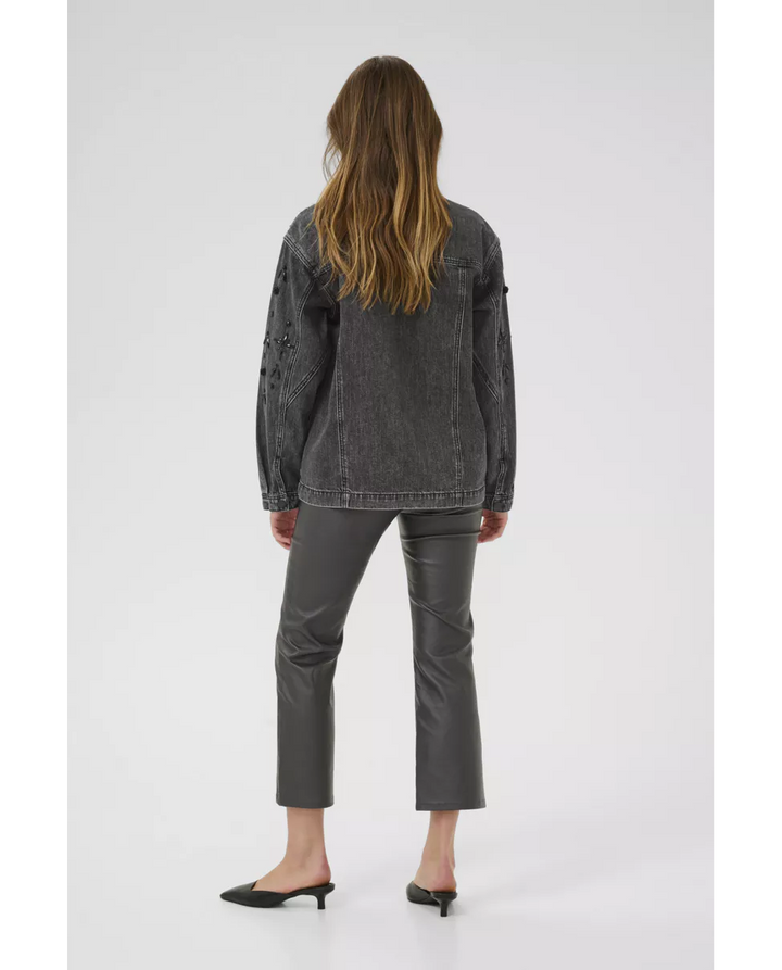 Kaffe KAjaiden Denim Jacket Dark Grey Wash