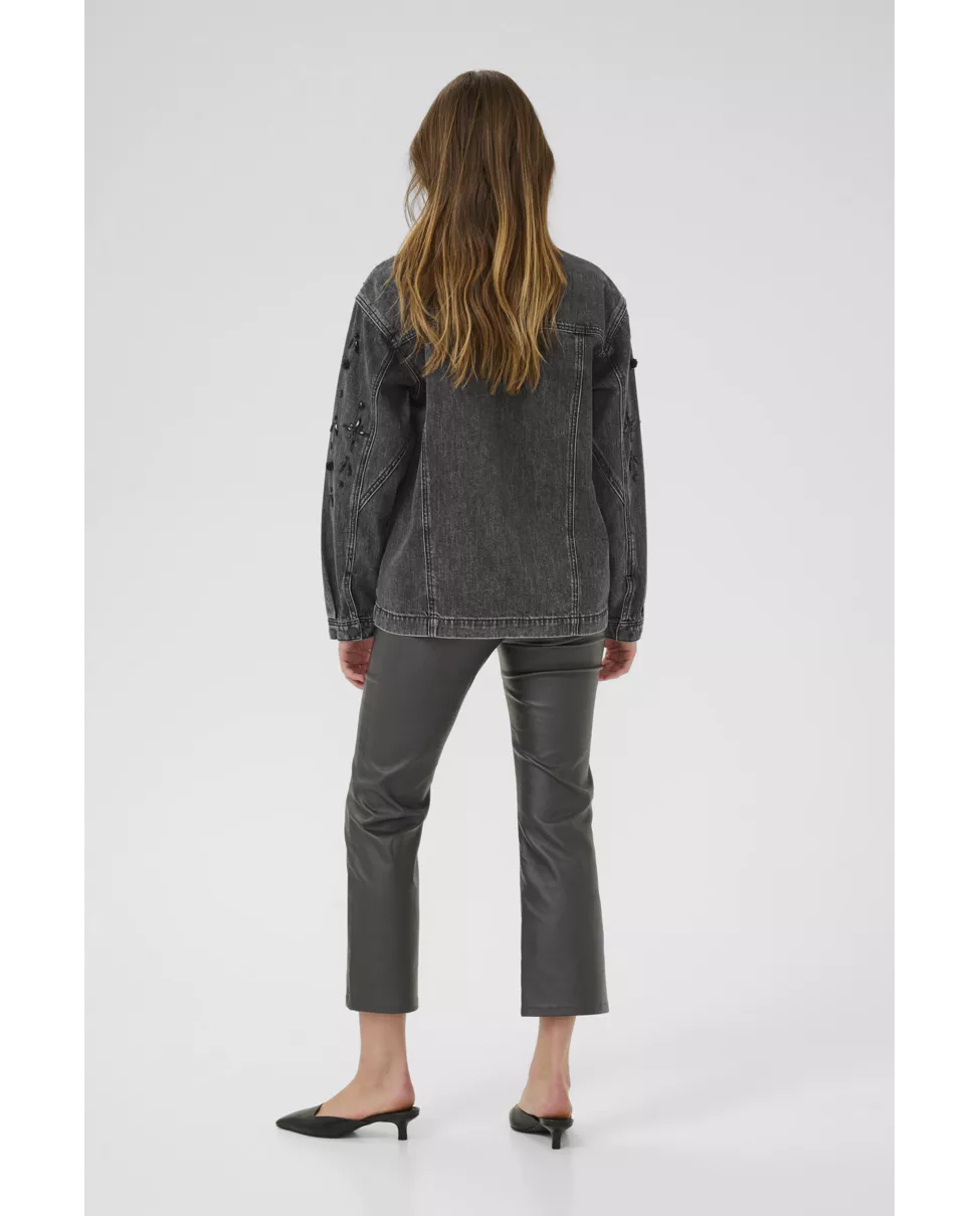 Kaffe KAjaiden Denim Jacket Dark Grey Wash