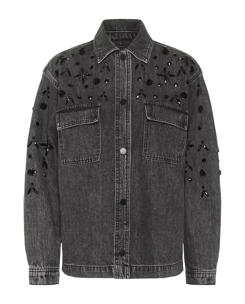 Kaffe KAjaiden Denim Jacket Dark Grey Wash