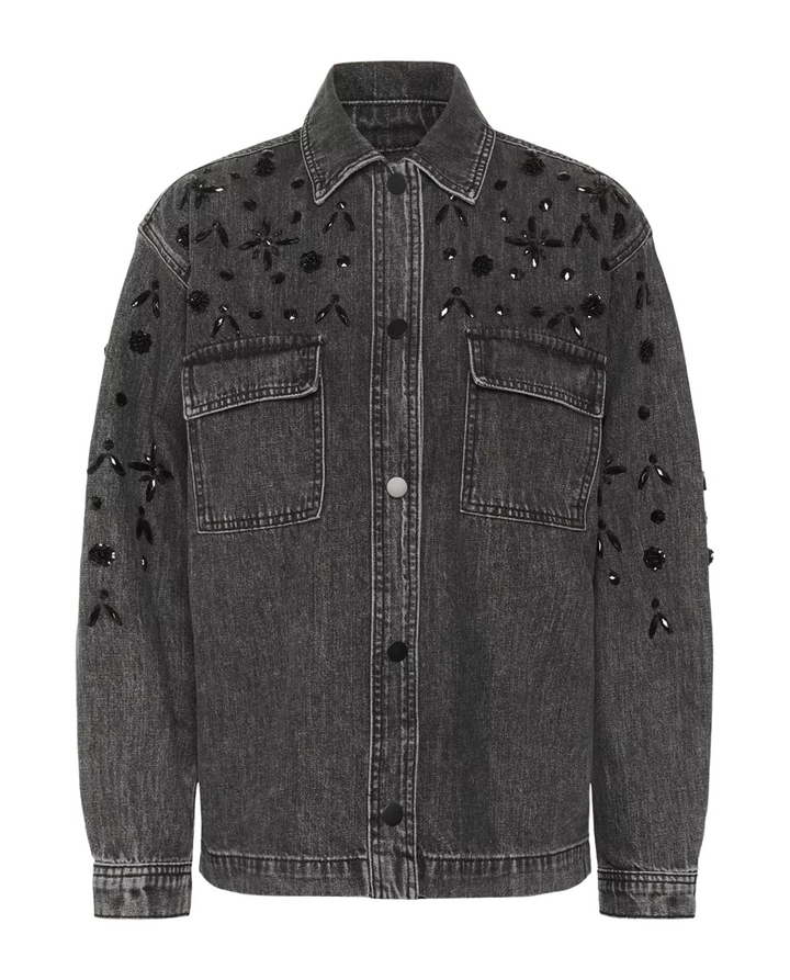 Kaffe KAjaiden Denim Jacket Dark Grey Wash