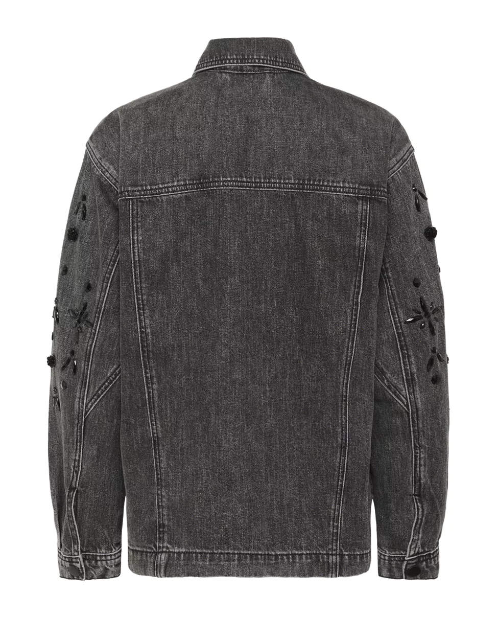 Kaffe KAjaiden Denim Jacket Dark Grey Wash