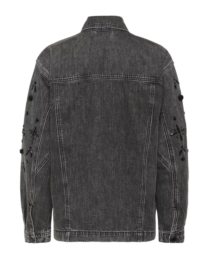 Kaffe KAjaiden Denim Jacket Dark Grey Wash