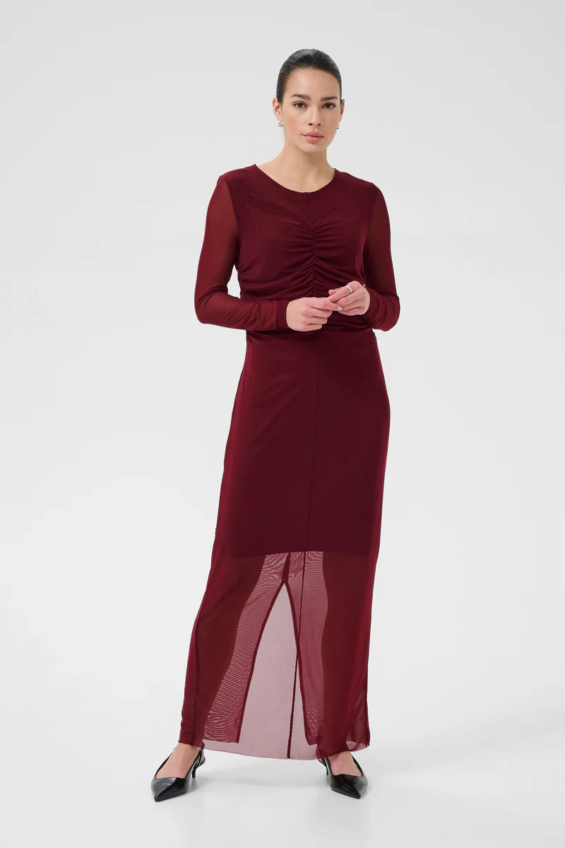 Kaffe KAchai Dress Windsor Wine