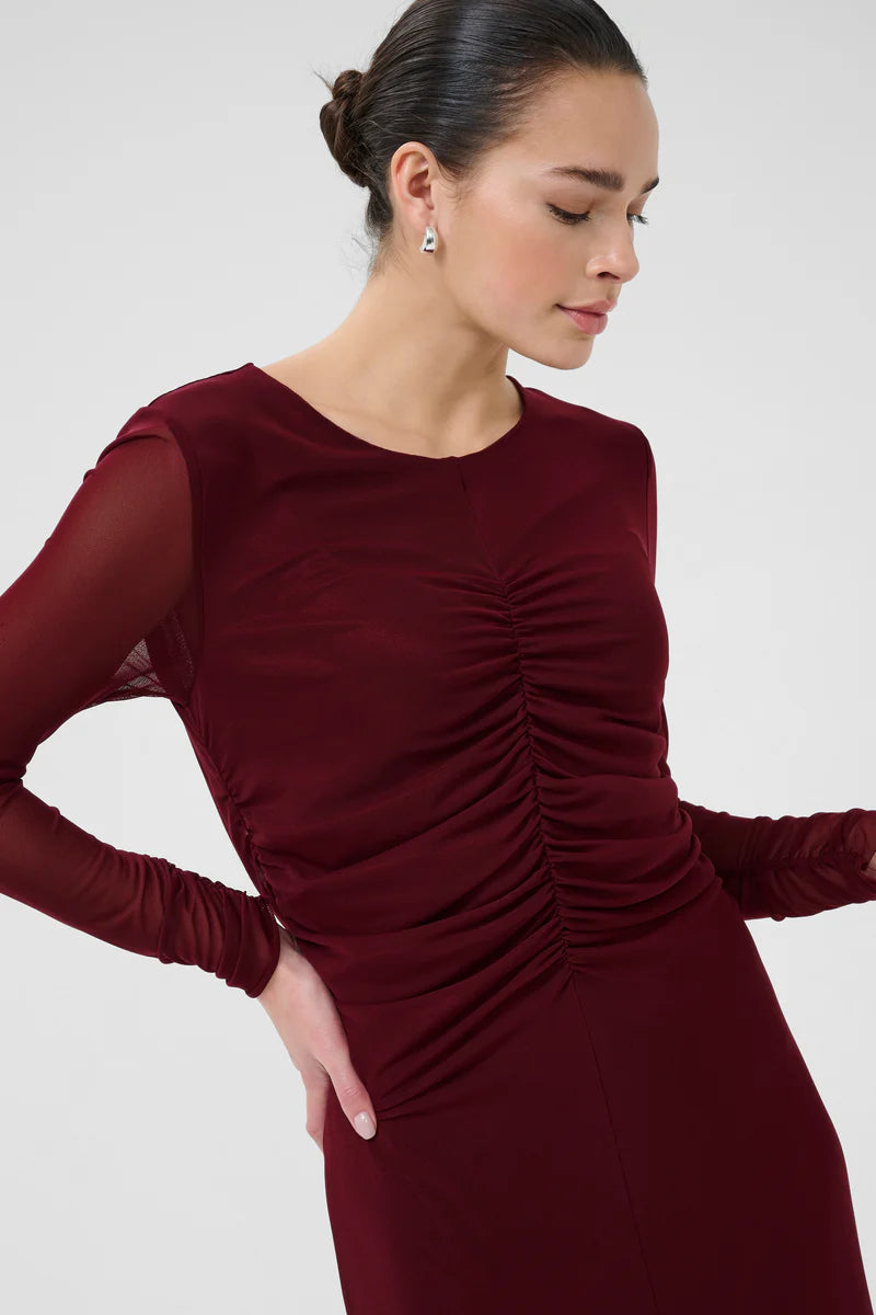Kaffe KAchai Dress Windsor Wine