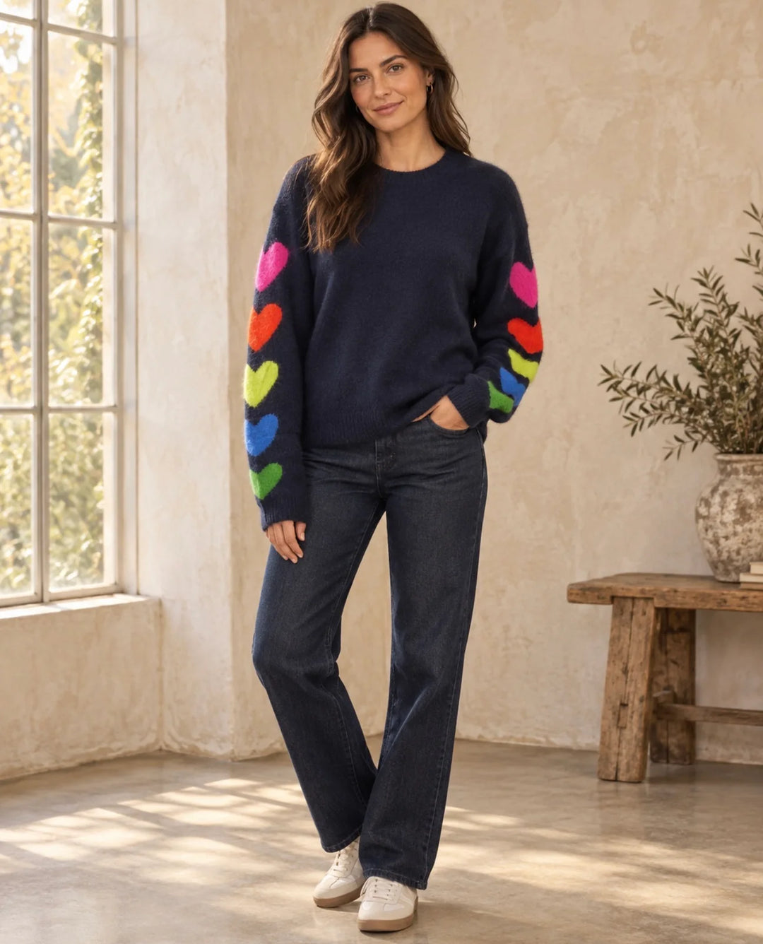 This Girls Curiosity Heart Knit | 88-020