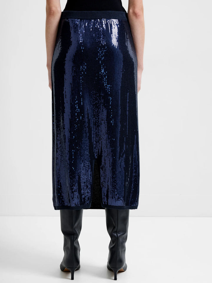 French Connection Hannah Knit Sequin Midi Skirt