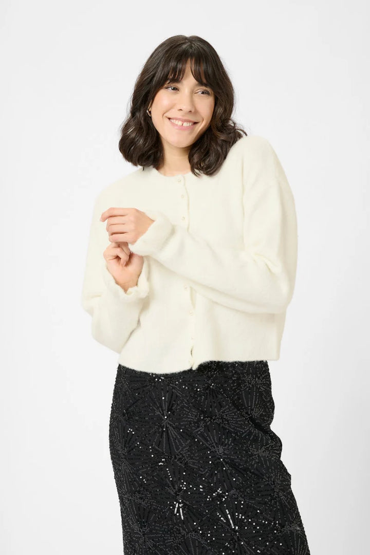 Kaffe KAcourson Knit Cardigan chalk