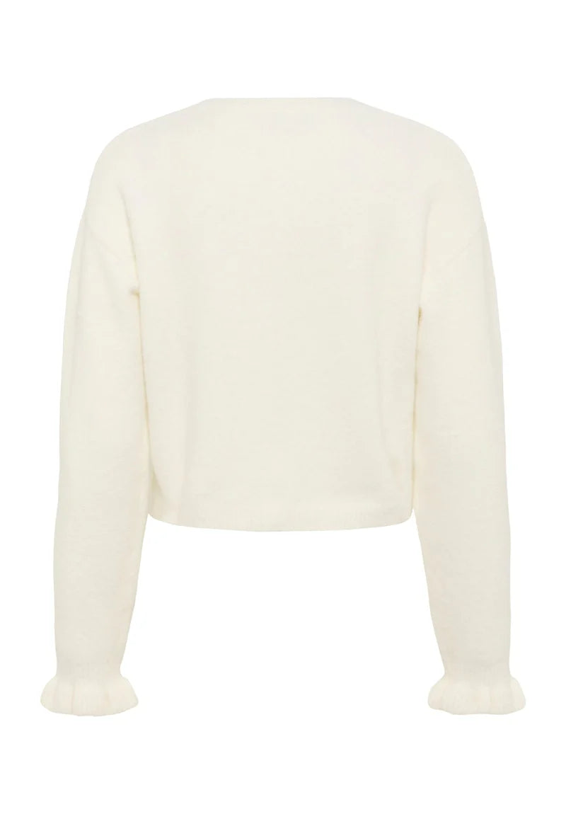 Kaffe KAcourson Knit Cardigan chalk