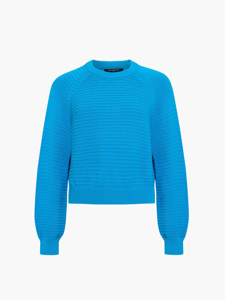 French Connection Lily Mozart Crew Neck Long Sleeve Pacific Blue