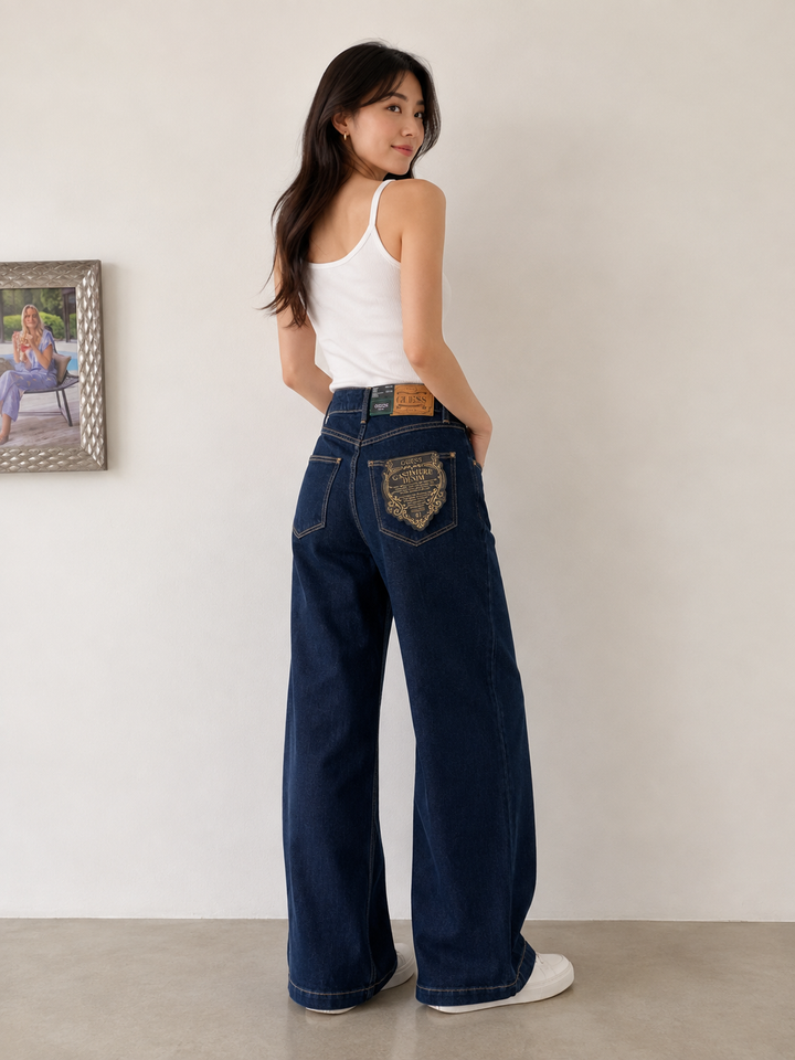 Guess Bellagio Cashmere-Blend Dark Navy Jean (32 Leg)