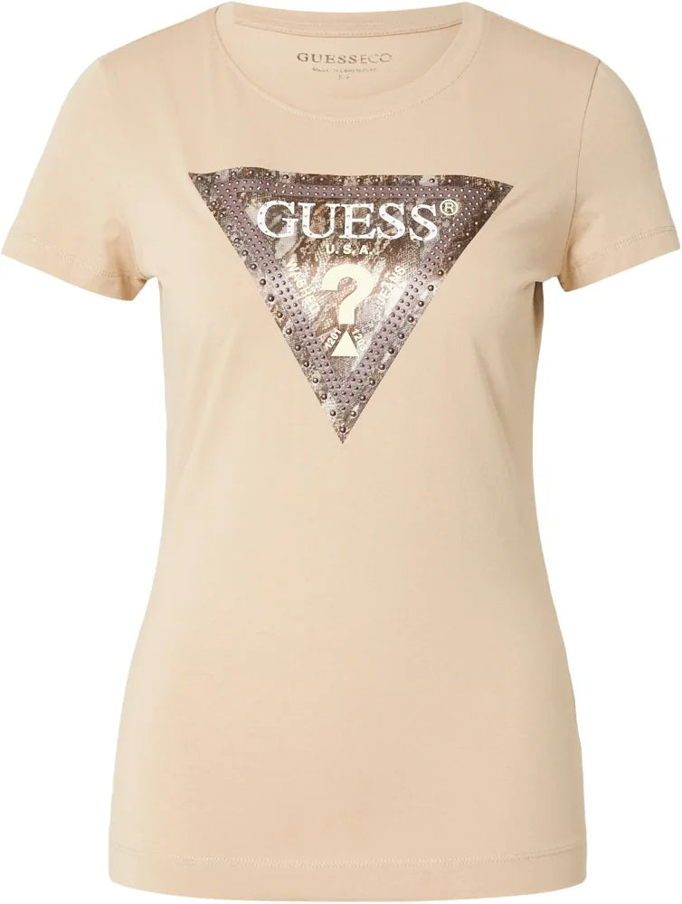 Guess Snake Script Triangle Tee