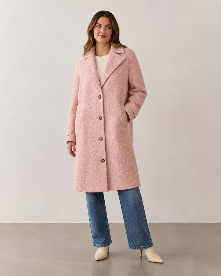 Kaffe Kaanne Coat | Pale Mauve