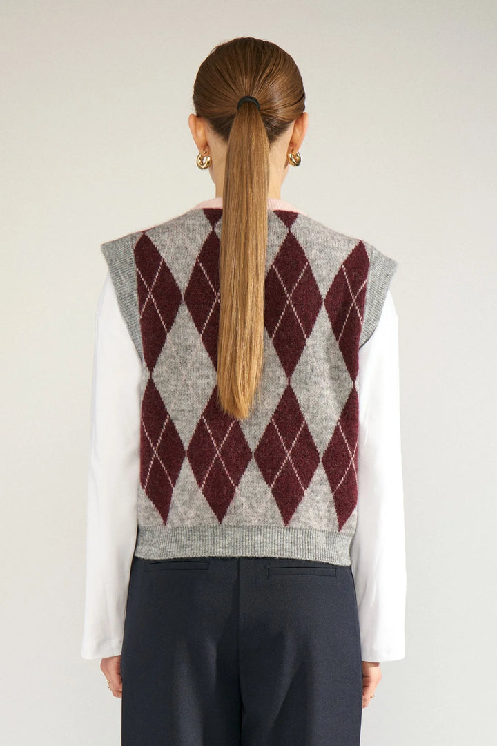Numph Nutikla Vest | Medium Grey Mel