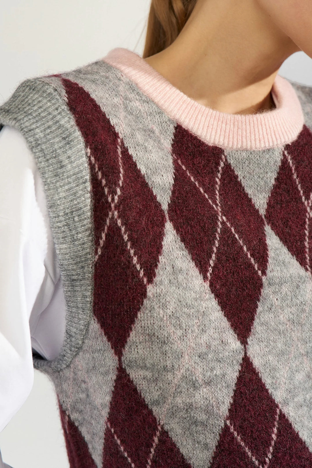Numph Nutikla Vest | Medium Grey Mel