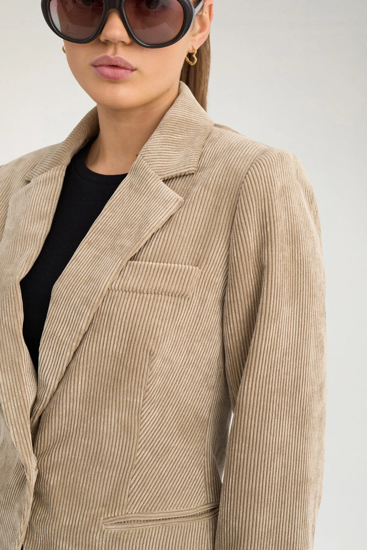 Numph Nucelise Fitted Blazer | Gray Morn