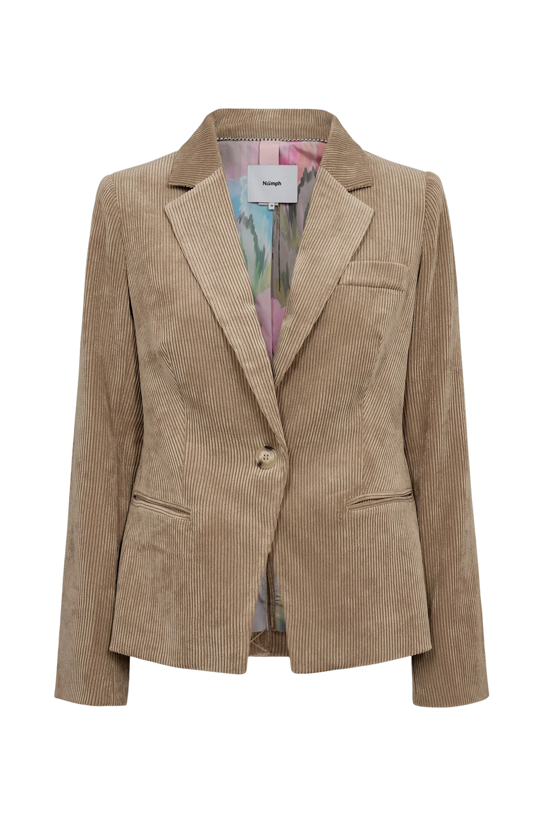 Numph Nucelise Fitted Blazer | Gray Morn