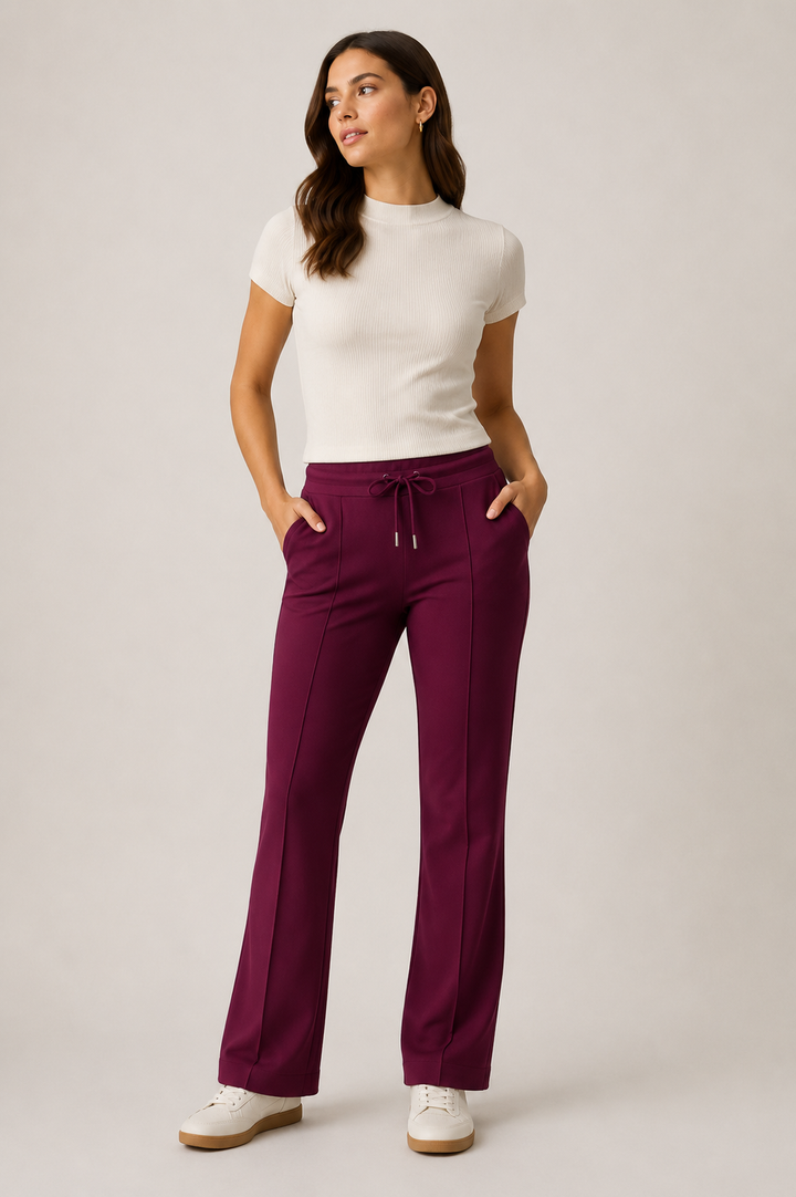 HV Society Ellis Pants | Burgundy Rattle