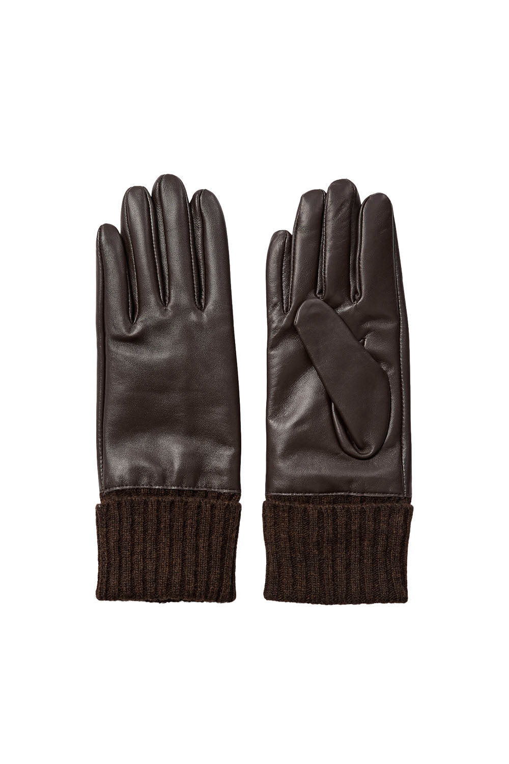 Numph Nubirna Leather Gloves | Black Coffee