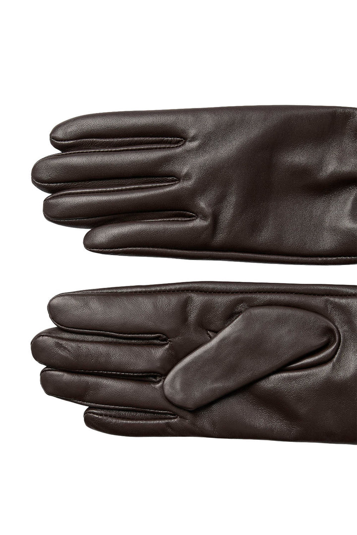 Numph Nubirna Leather Gloves | Black Coffee