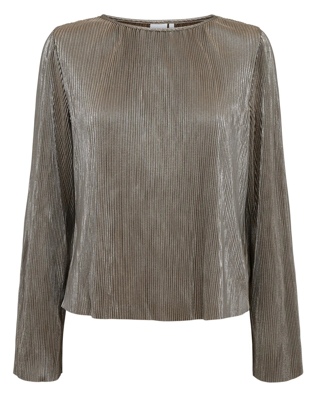 Numph Nujiva Cropped Blouse Champagne