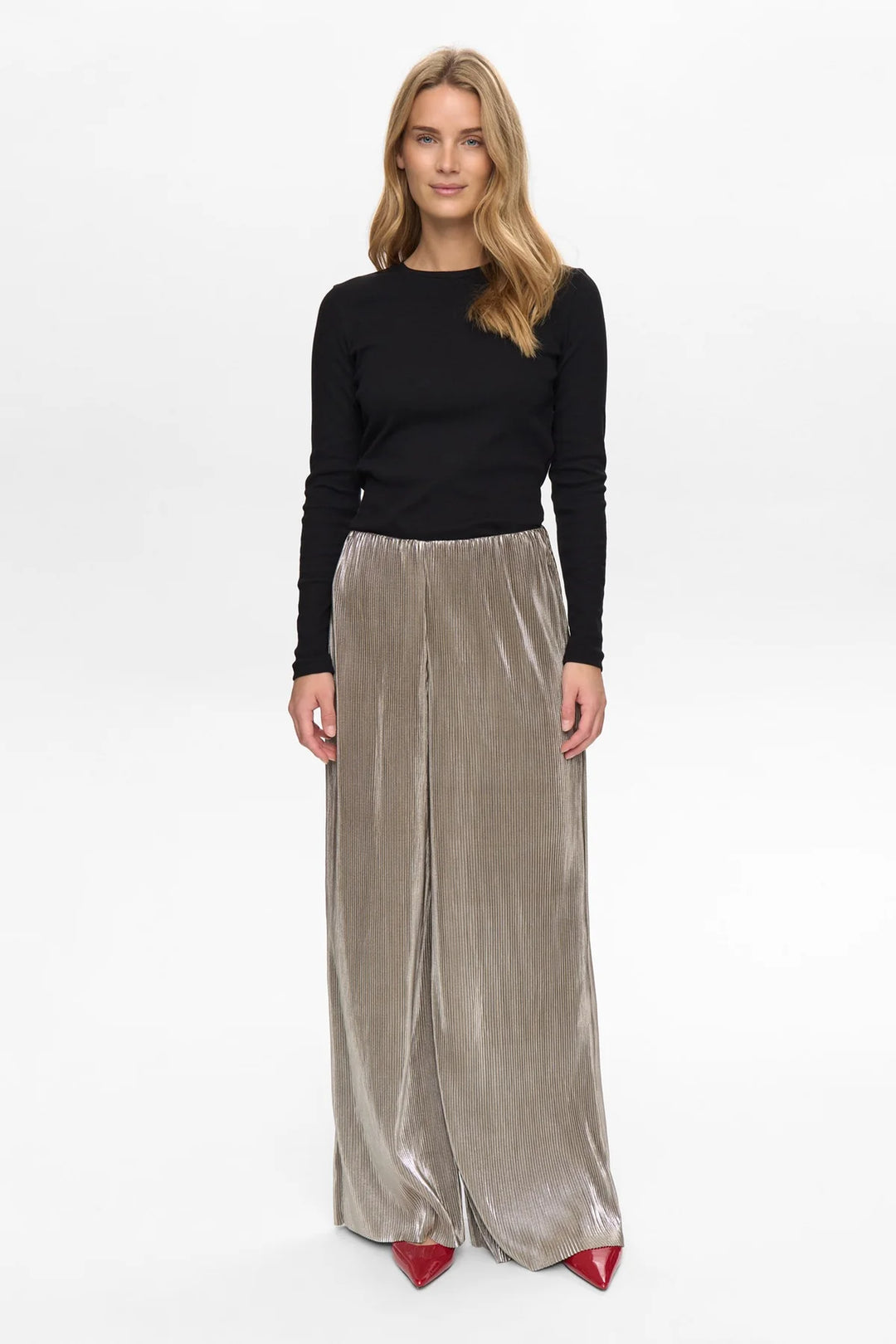 Numph Nujiva Pants Champagne