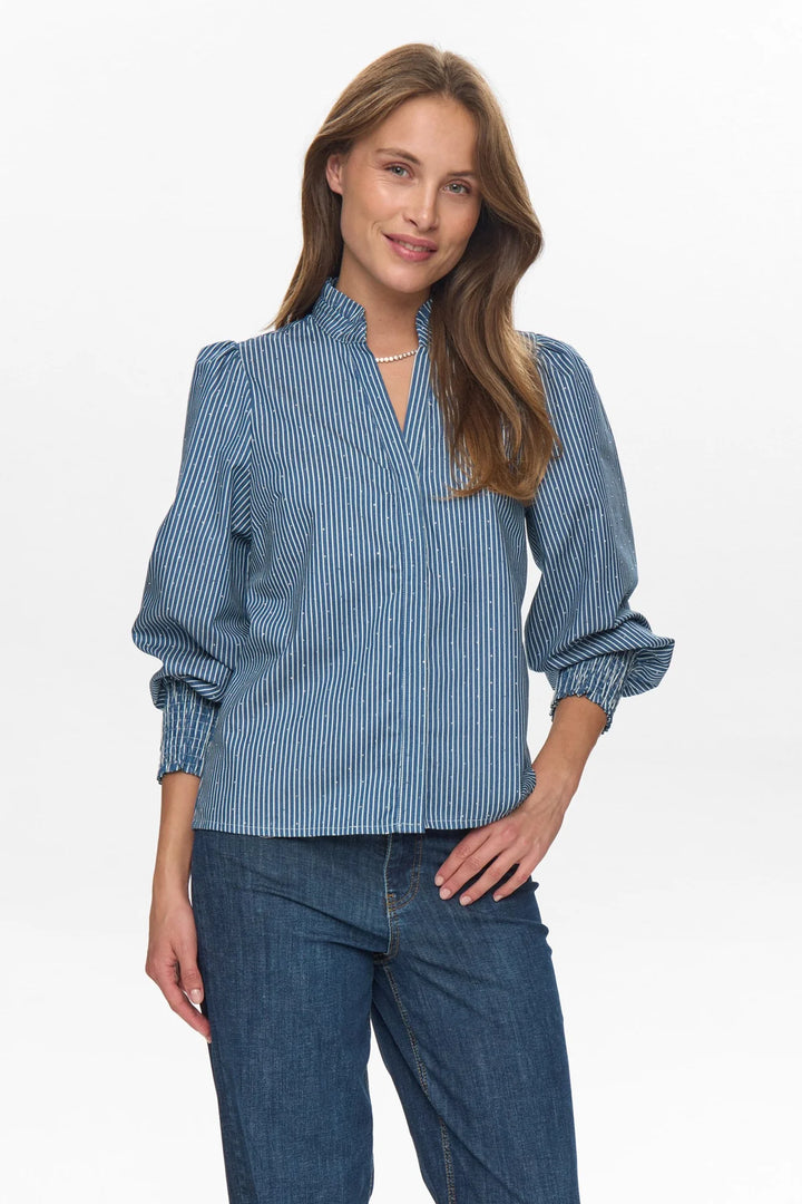 Numph Nuemilie Shirt Medium Blue