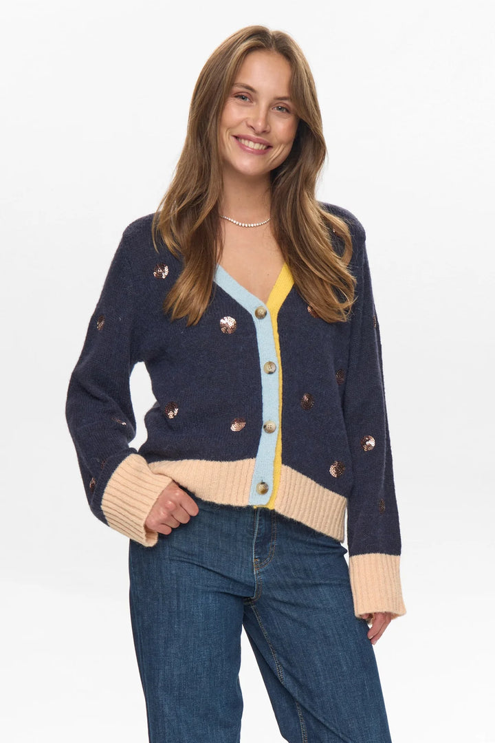 Numph Nuatmy Cardigan Dark Sapphire