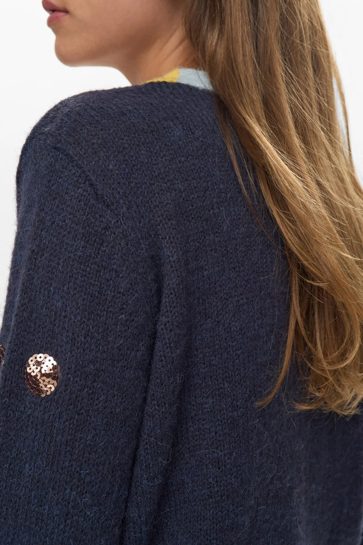 Numph Nuatmy Cardigan Dark Sapphire