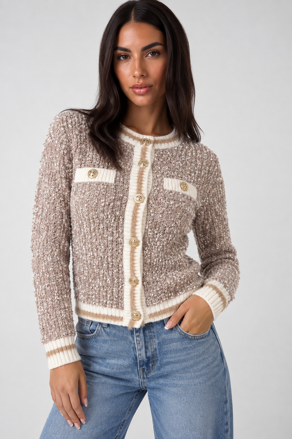 Guess Aomori Boucle Cardigan