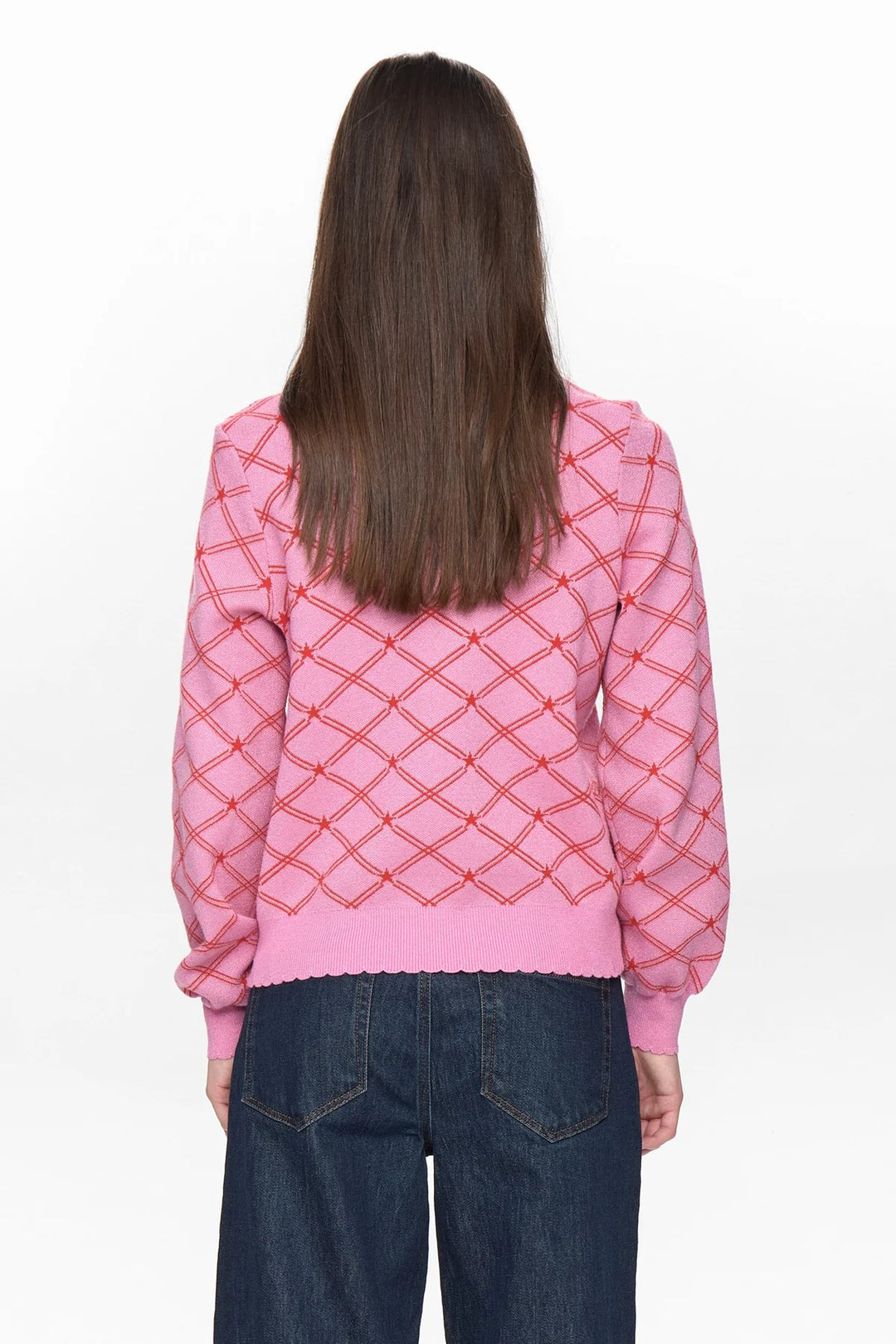 Numph Nubirry Pullover Fuchsia Pink