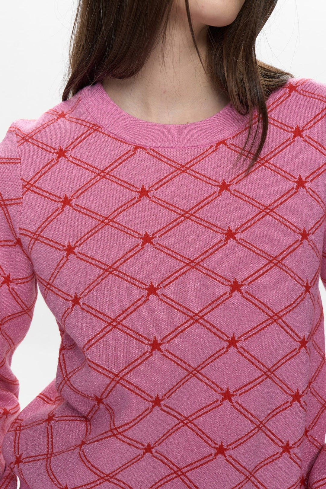Numph Nubirry Pullover Fuchsia Pink
