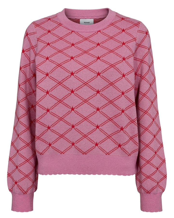 Numph Nubirry Pullover Fuchsia Pink