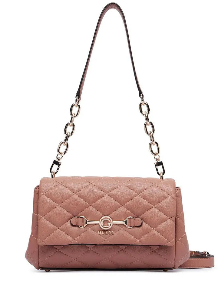 Guess Rosewood Frances Quilted Shoulder Bag