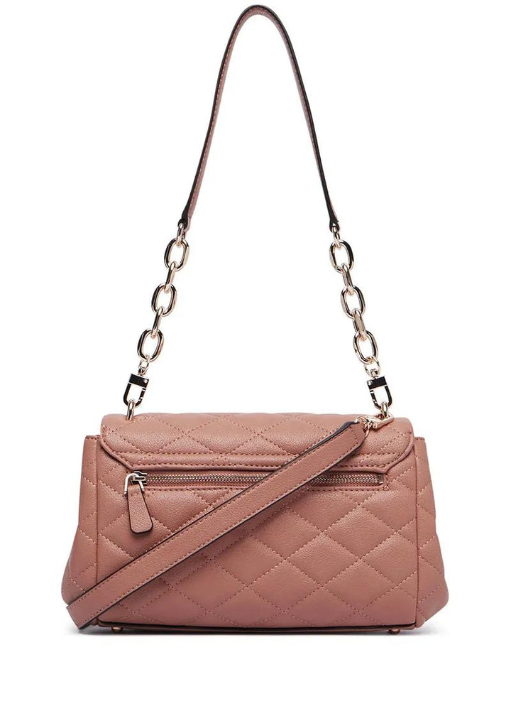 Guess Rosewood Frances Quilted Shoulder Bag