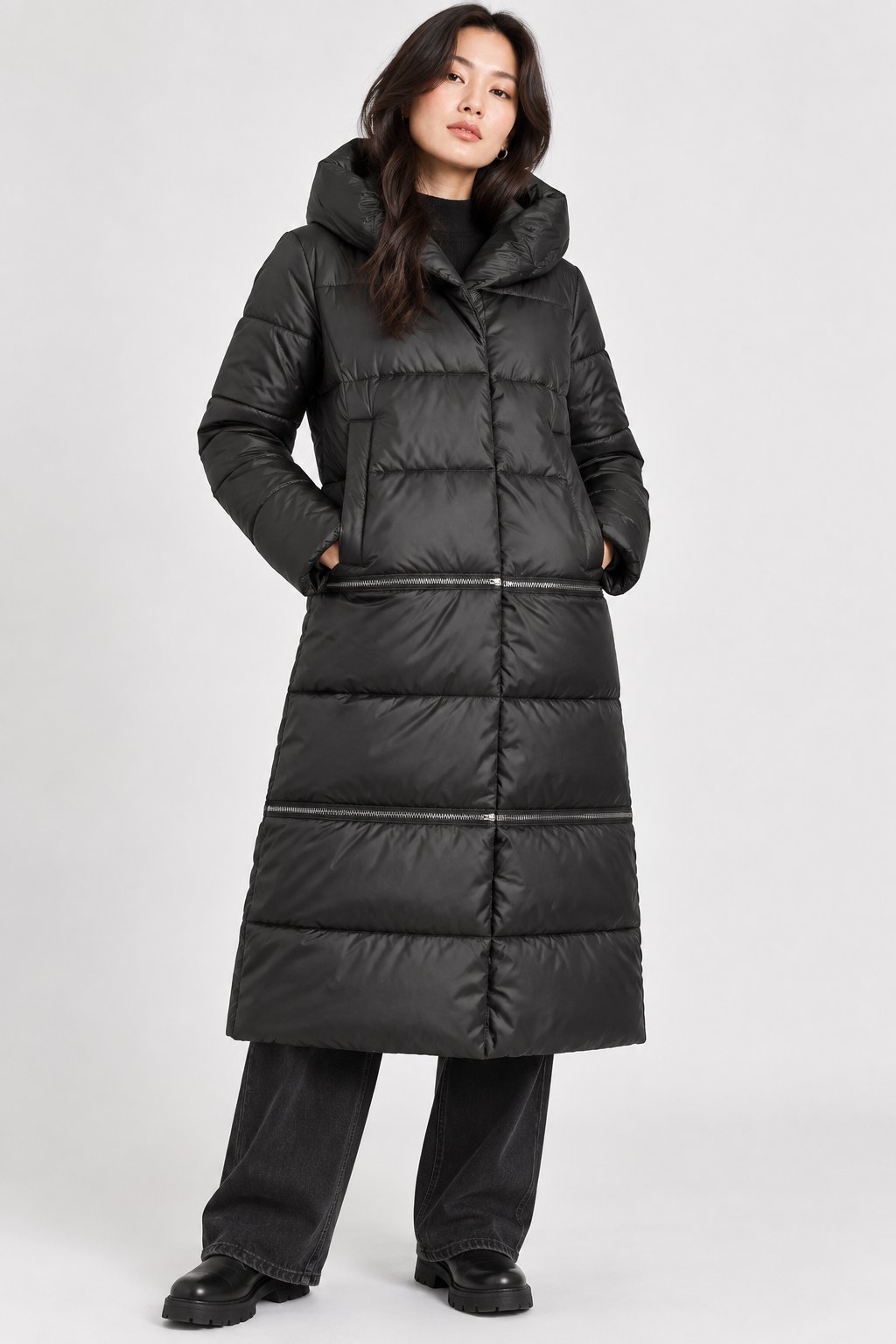 Goa Goa Parrell Black Puffer Coat